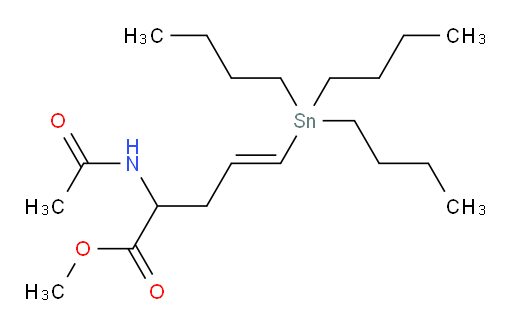 (E)-methyl 2-acetamido-5-(tributylstannyl)pent-4-enoate