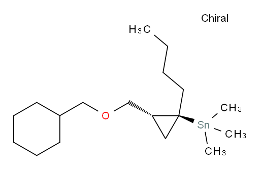 ((1S,2R)-1-butyl-2-((cyclohexylmethoxy)methyl)cyclopropyl)trimethylstannane
