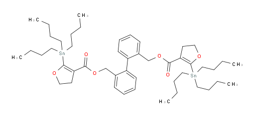 [1,1'-biphenyl]-2,2'-diylbis(methylene) bis(2-(tributylstannyl)-4,5-dihydrofuran-3-carboxylate)
