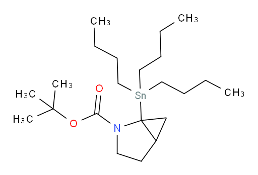 叔丁基 1-(三丁基锡基)-2-氮杂双环[3.1.0]己烷-2-甲酸酯