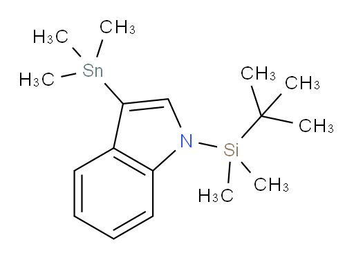 1-(叔丁基二甲基硅烷基)-3-(三甲基锡基)-1H-吲哚