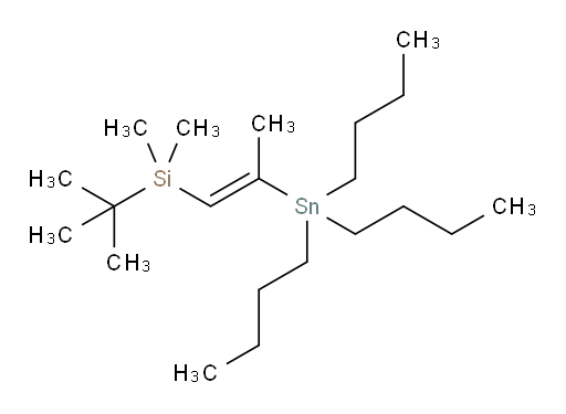 (E)-叔丁基二甲基(2-(三丁基锡基)丙烯-1-基)硅烷