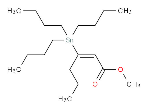 (E)-methyl 3-(tributylstannyl)hex-2-enoate