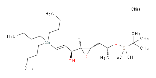 (S,E)-1-((2S,3S)-3-((R)-2-((tert-butyldimethylsilyl)oxy)propyl)oxiran-2-yl)-3-(tributylstannyl)prop-2-en-1-ol