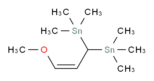 (Z)-(3-甲氧基丙-2-烯-1,1-二基)双(三甲基锡烷)