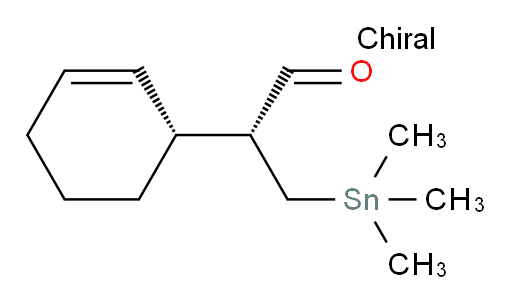 (R)-2-((R)-环己-2-烯-1-基)-3-(三甲基锡基)丙醛