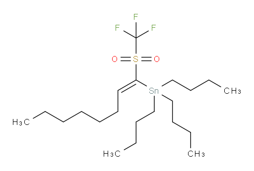 (Z)-三丁基(1-((三氟甲基)磺酰基)辛-1-烯-1-基)锡烷