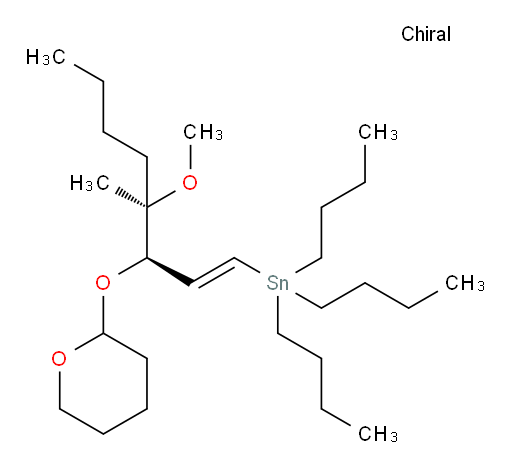 tributyl((3R,4R,E)-4-methoxy-4-methyl-3-((tetrahydro-2H-pyran-2-yl)oxy)oct-1-en-1-yl)stannane