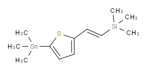 (E)-trimethyl(2-(5-(trimethylstannyl)thiophen-2-yl)vinyl)silane