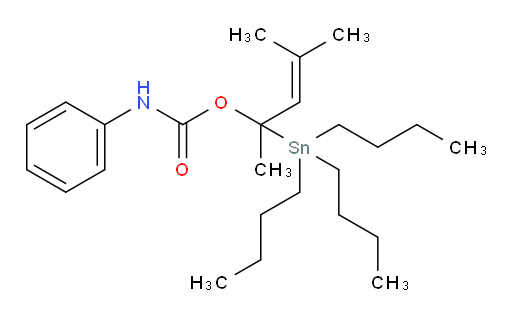 4-methyl-2-(tributylstannyl)pent-3-en-2-yl phenylcarbamate