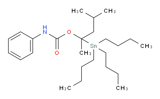 4-methyl-2-(tributylstannyl)pentan-2-yl phenylcarbamate