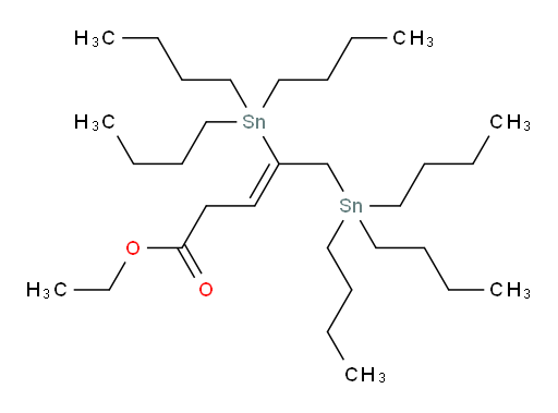 (Z)-ethyl 4,5-bis(tributylstannyl)pent-3-enoate