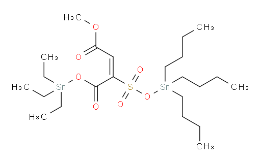 4-methyl 1-(triethylstannyl) 2-(((tributylstannyl)oxy)sulfonyl)maleate