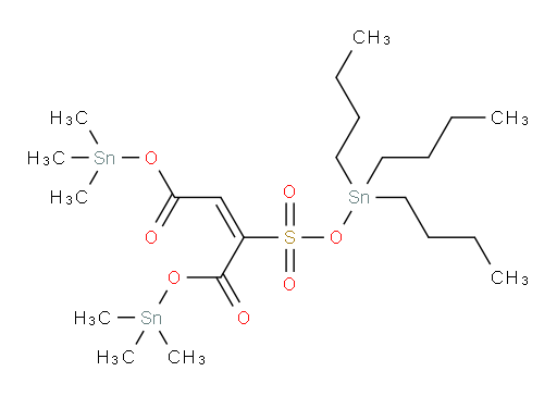 bis(trimethylstannyl) 2-(((tributylstannyl)oxy)sulfonyl)maleate