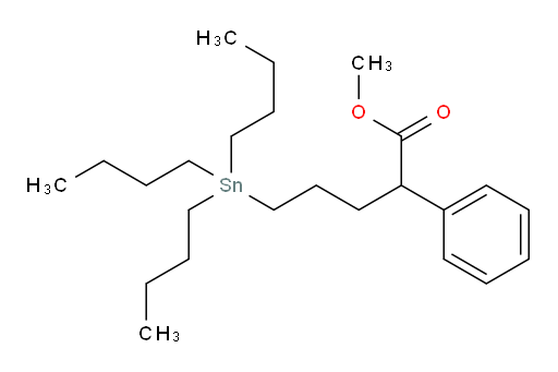 methyl 2-phenyl-5-(tributylstannyl)pentanoate