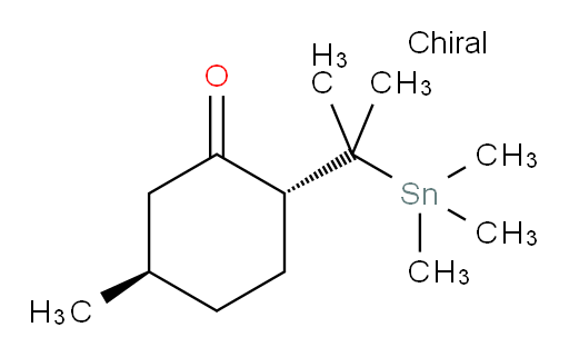 (2R,5R)-5-methyl-2-(2-(trimethylstannyl)propan-2-yl)cyclohexanone