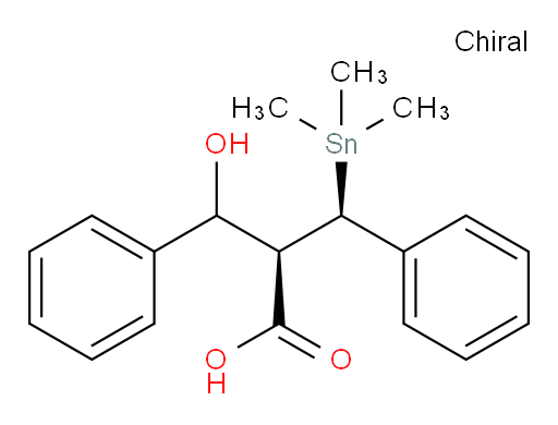 (2R)-3-hydroxy-3-phenyl-2-((R)-phenyl(trimethylstannyl)methyl)propanoic acid