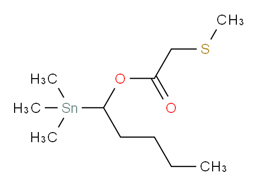 1-(trimethylstannyl)pentyl 2-(methylthio)acetate