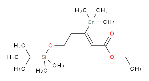 (Z)-乙基 5-((叔丁基二甲基sil氧基))-3-(三甲基锡基)戊-2-烯酸酯