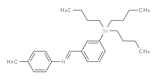 (E)-4-methyl-N-(3-(tributylstannyl)benzylidene)aniline