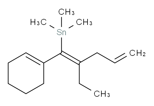 (Z)-(1-(cyclohex-1-en-1-yl)-2-ethylpenta-1,4-dien-1-yl)trimethylstannane