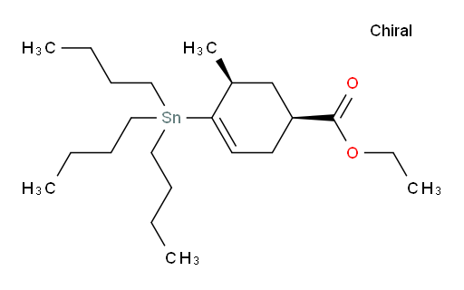 (1S,5S)-ethyl 5-methyl-4-(tributylstannyl)cyclohex-3-enecarboxylate