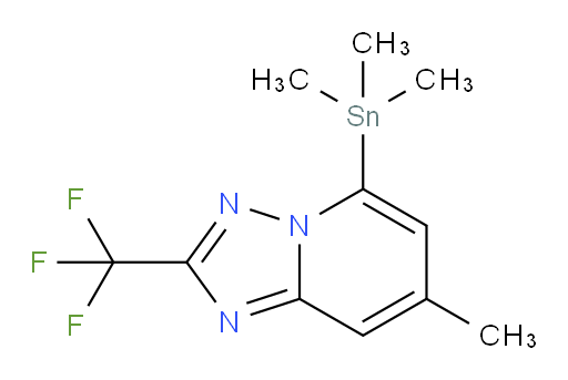 7-甲基-2-(三氟甲基)-5-(三甲基锡基)-[1,2,4]三氮唑并[1,5-a]吡啶
