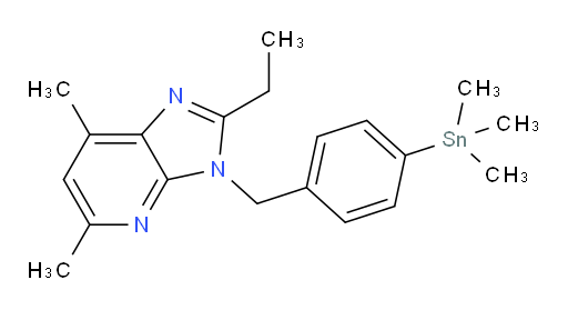 2-ethyl-5,7-dimethyl-3-(4-(trimethylstannyl)benzyl)-3H-imidazo[4,5-b]pyridine