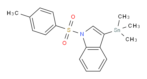 1-tosyl-3-(trimethylstannyl)-1H-indole