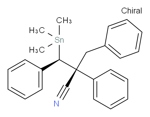 (2R,3R)-2-苄基-2,3-二苯基-3-(三甲基锡基)丙腈