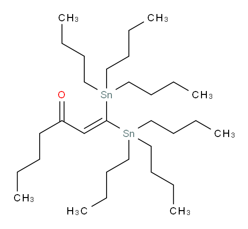 1,1-bis(tributylstannyl)hept-1-en-3-one