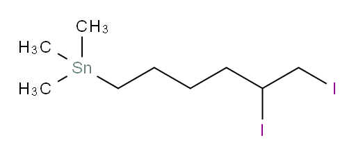 (5,6-diiodohexyl)trimethylstannane