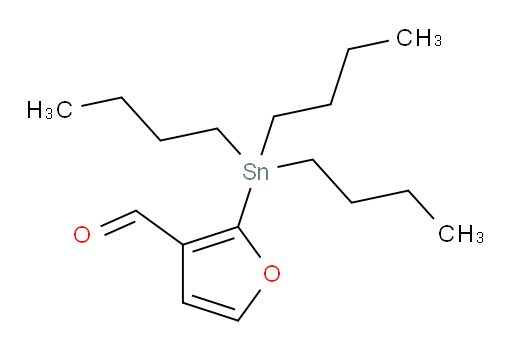 2-(三丁基锡基)呋喃-3-甲醛
