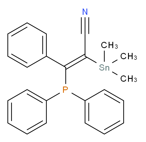 (Z)-3-(二苯基膦酰基)-3-苯基-2-(三甲基锡基)丙烯腈