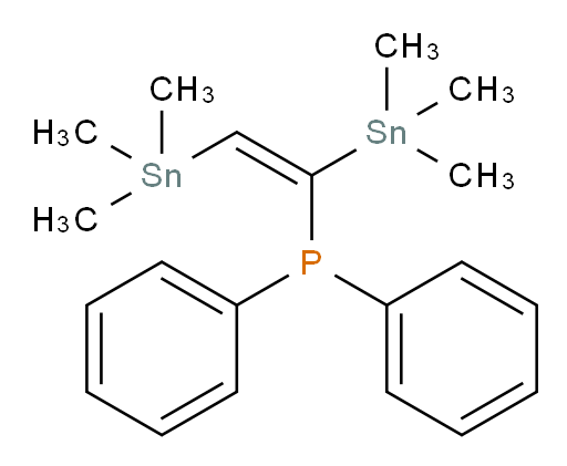 (E)-(1,2-双(三甲基锡基)乙烯基)二苯基膦