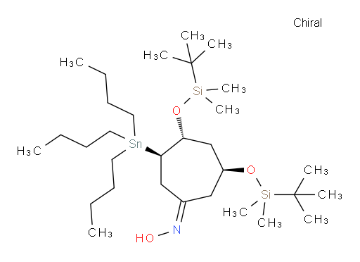 (3R,4R,6S,Z)-4,6-双((叔丁基二甲基sil氧基))-3-(三丁基锡基)环庚酮 肟