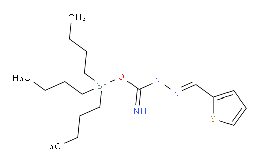 (E)-三丁基锡基 2-(噻吩-2-基亚甲基)肼亚胺代甲酸酯