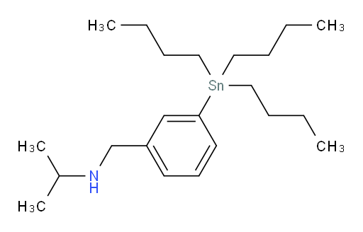 N-(3-(tributylstannyl)benzyl)propan-2-amine