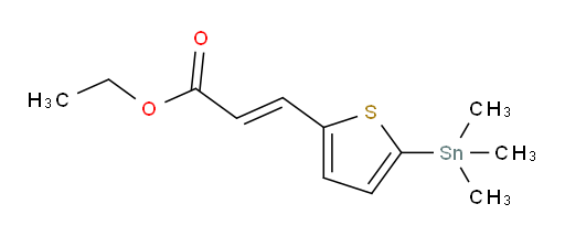 (E)-ethyl 3-(5-(trimethylstannyl)thiophen-2-yl)acrylate