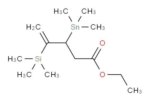 ethyl 4-(trimethylsilyl)-3-(trimethylstannyl)pent-4-enoate