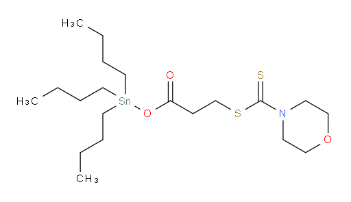 tributylstannyl 3-((morpholine-4-carbonothioyl)thio)propanoate