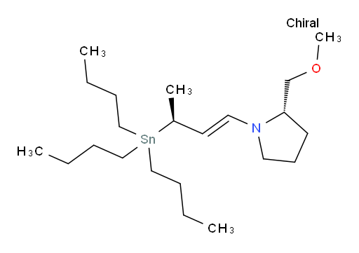 (S)-2-(methoxymethyl)-1-((S,E)-3-(tributylstannyl)but-1-en-1-yl)pyrrolidine