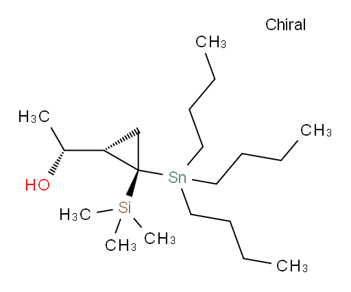 (R)-1-((1S,2S)-2-(三丁基锡基)-2-(三甲基硅基)环丙基)乙醇