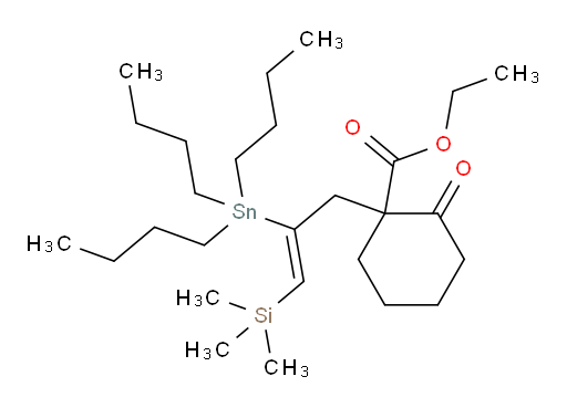 (Z)-ethyl 2-oxo-1-(2-(tributylstannyl)-3-(trimethylsilyl)allyl)cyclohexanecarboxylate