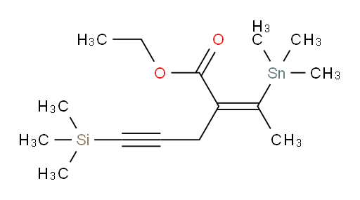 (Z)-ethyl 5-(trimethylsilyl)-2-(1-(trimethylstannyl)ethylidene)pent-4-ynoate
