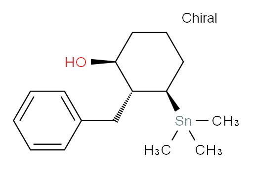 (1S,2R,3R)-2-benzyl-3-(trimethylstannyl)cyclohexanol
