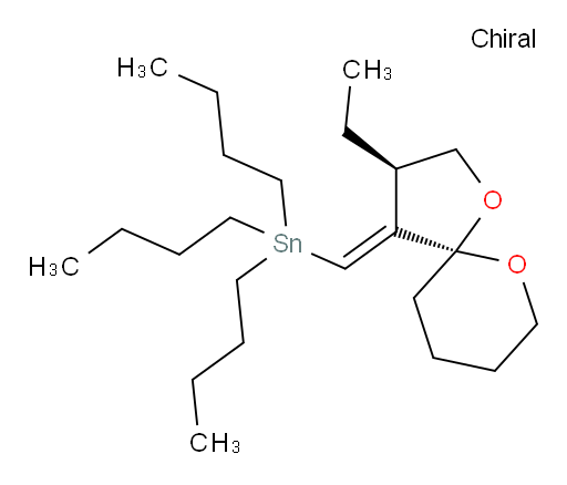 三丁基((E)-((3R,5S)-3-乙基-1,6-二氧杂螺[4.5]癸烷-4-亚基)甲基)锡烷