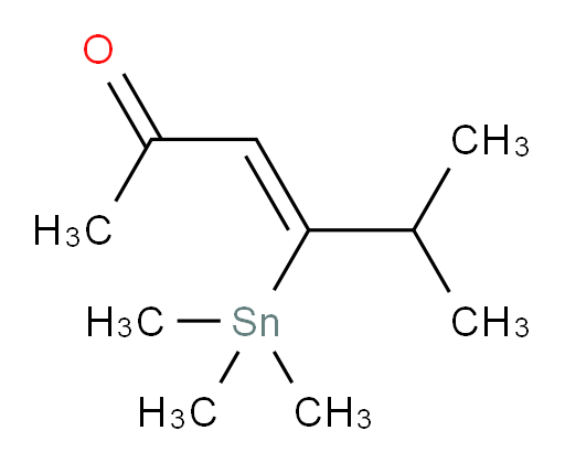 (Z)-5-methyl-4-(trimethylstannyl)hex-3-en-2-one