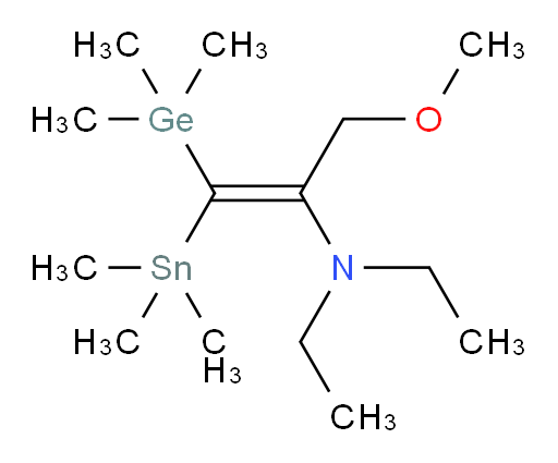 (Z)-N,N-diethyl-3-methoxy-1-(trimethylgermyl)-1-(trimethylstannyl)prop-1-en-2-amine