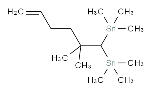 (2,2-二甲基己-5-烯-1,1-二基)双(三甲基锡烷)